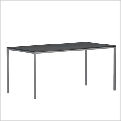 NewYork steel sitztisch 160 x 80 schwarz V1 schraeg